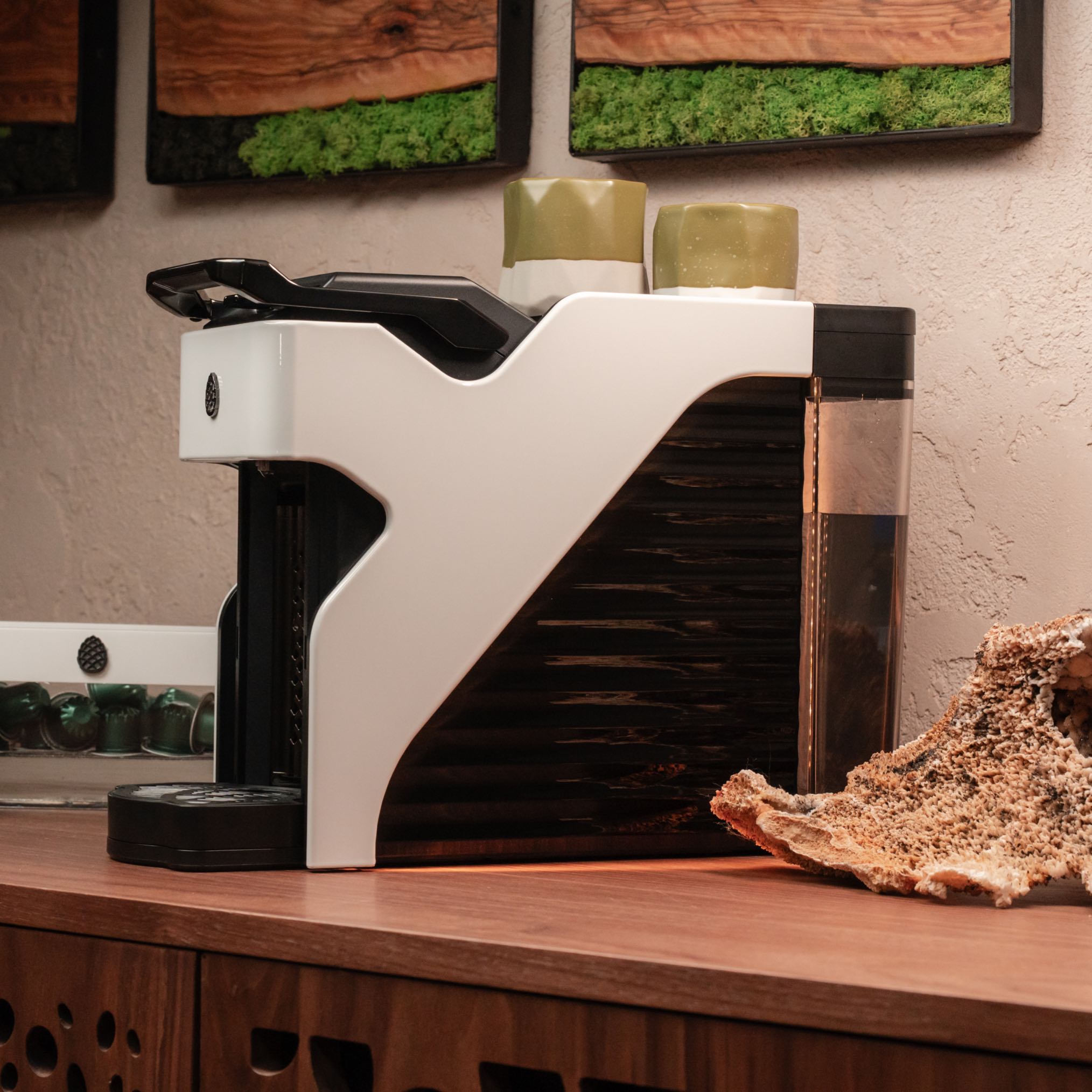 Milton Coffee Line1 Nespresso Compatible Brewer - Glacier & Onyx