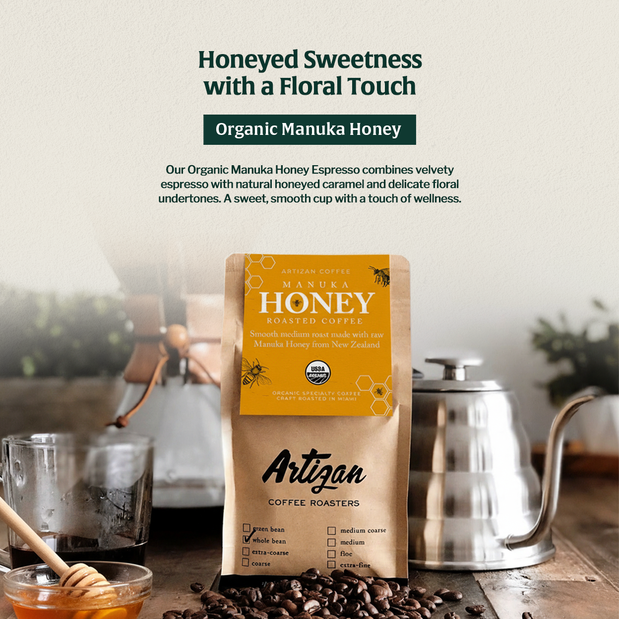 Organic Manuka Honey Coffee Rx
