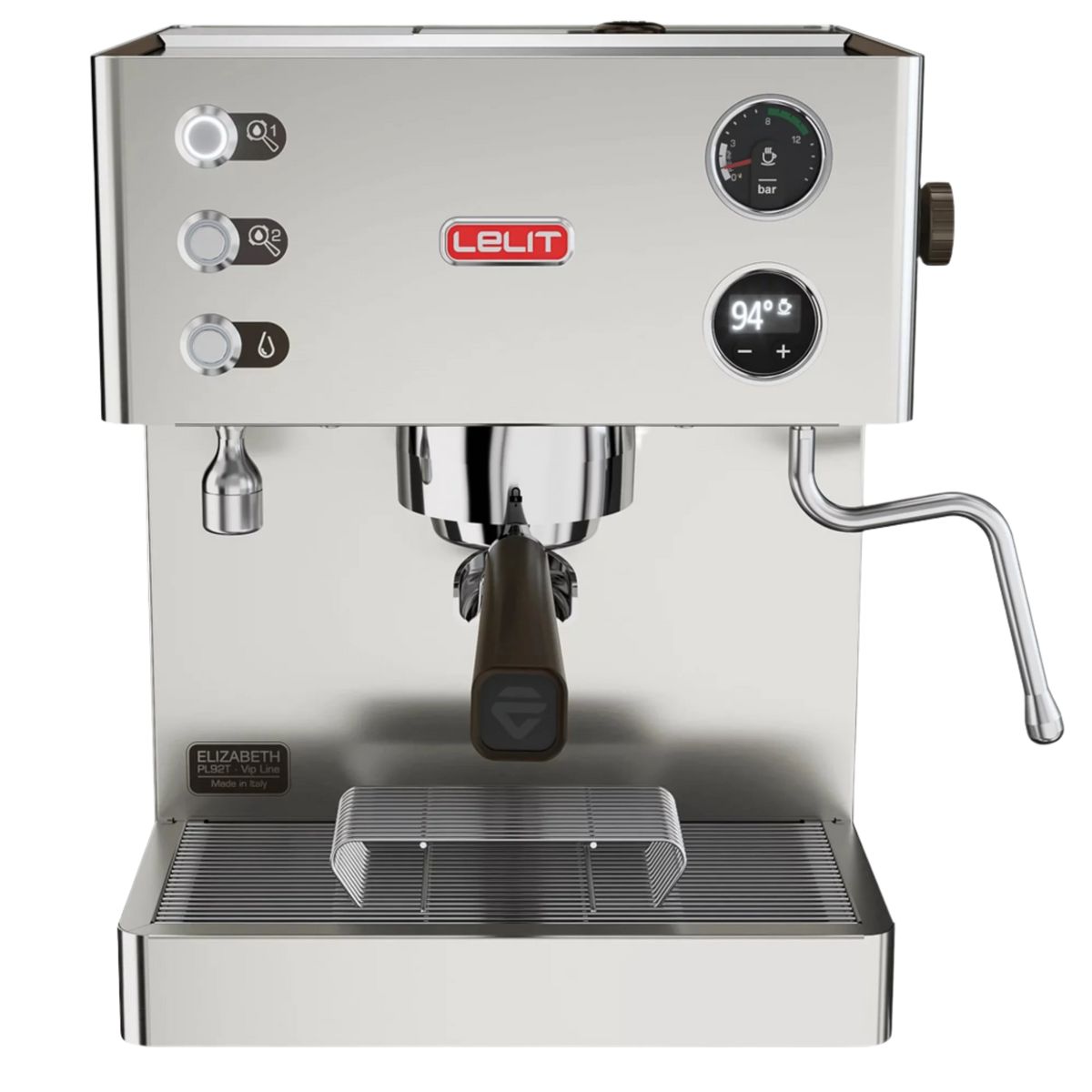 Lelit Elizabeth Espresso Machine Brushed Stainless Steel Coffee
