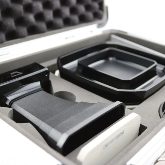 Close-up of Lighttells CM-100 Plus Black Edition roast color analyser case