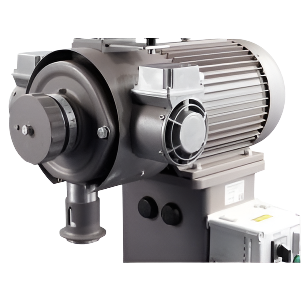 Close-up look at the top part assembly of Mahlkonig DK 27 LVS/LVH Industrial Coffee Grinder