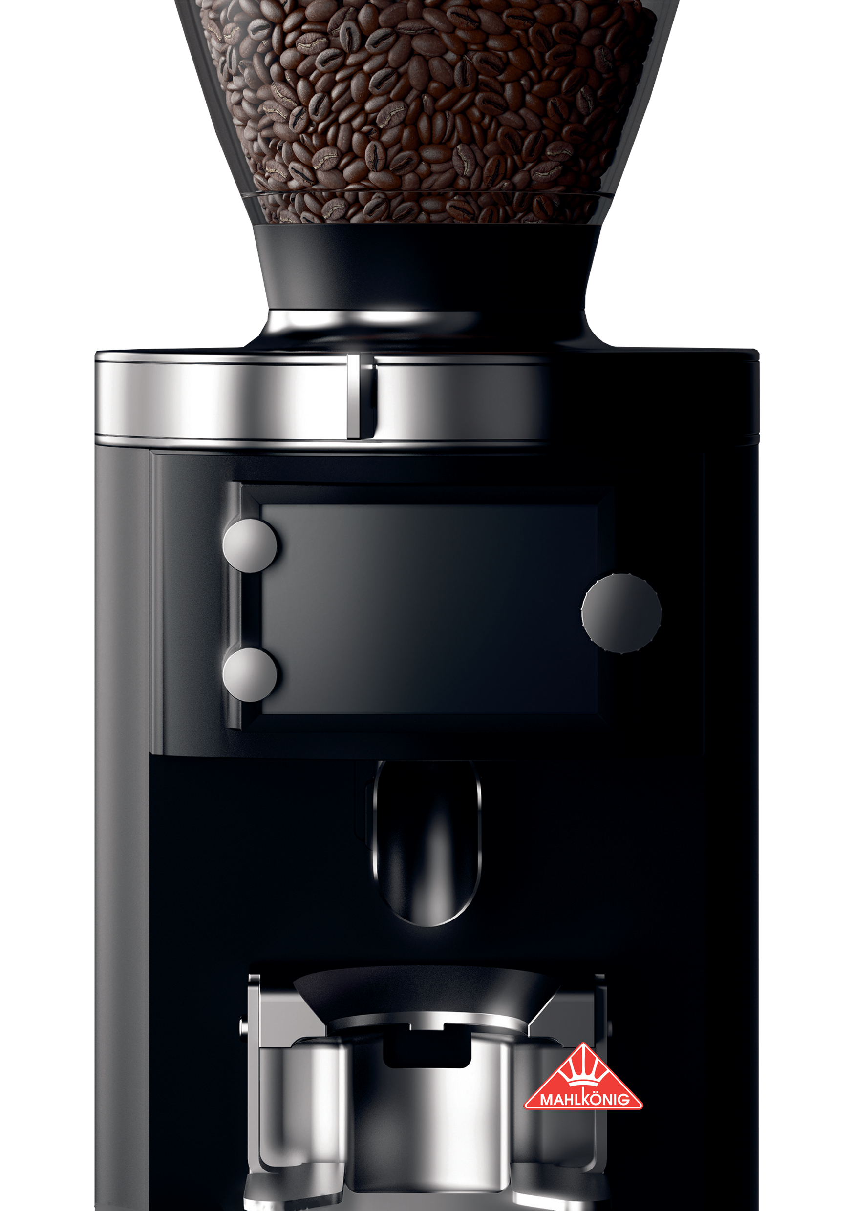 A closer front image of Mahlkonig E65S GbW Espresso Grinder