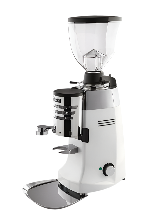 Pure White Variant Mazzer Robur S Automatic Espresso Grinder