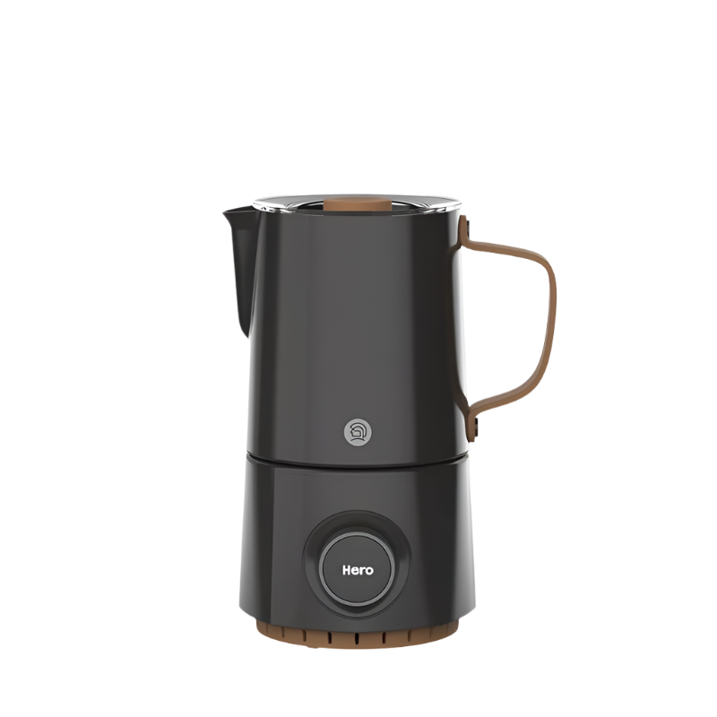 Black variant of ZeroHero Smart Electric Milk Frother