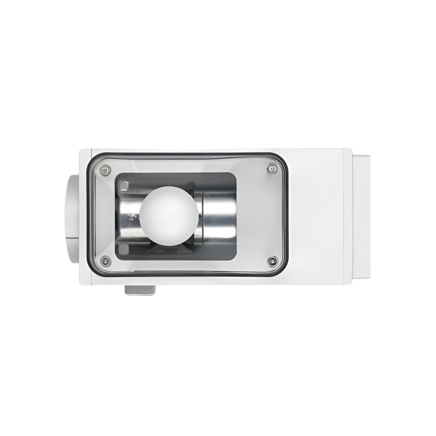 Top image of white variant Ode Brew Grinder Gen 2 without coffee beans 