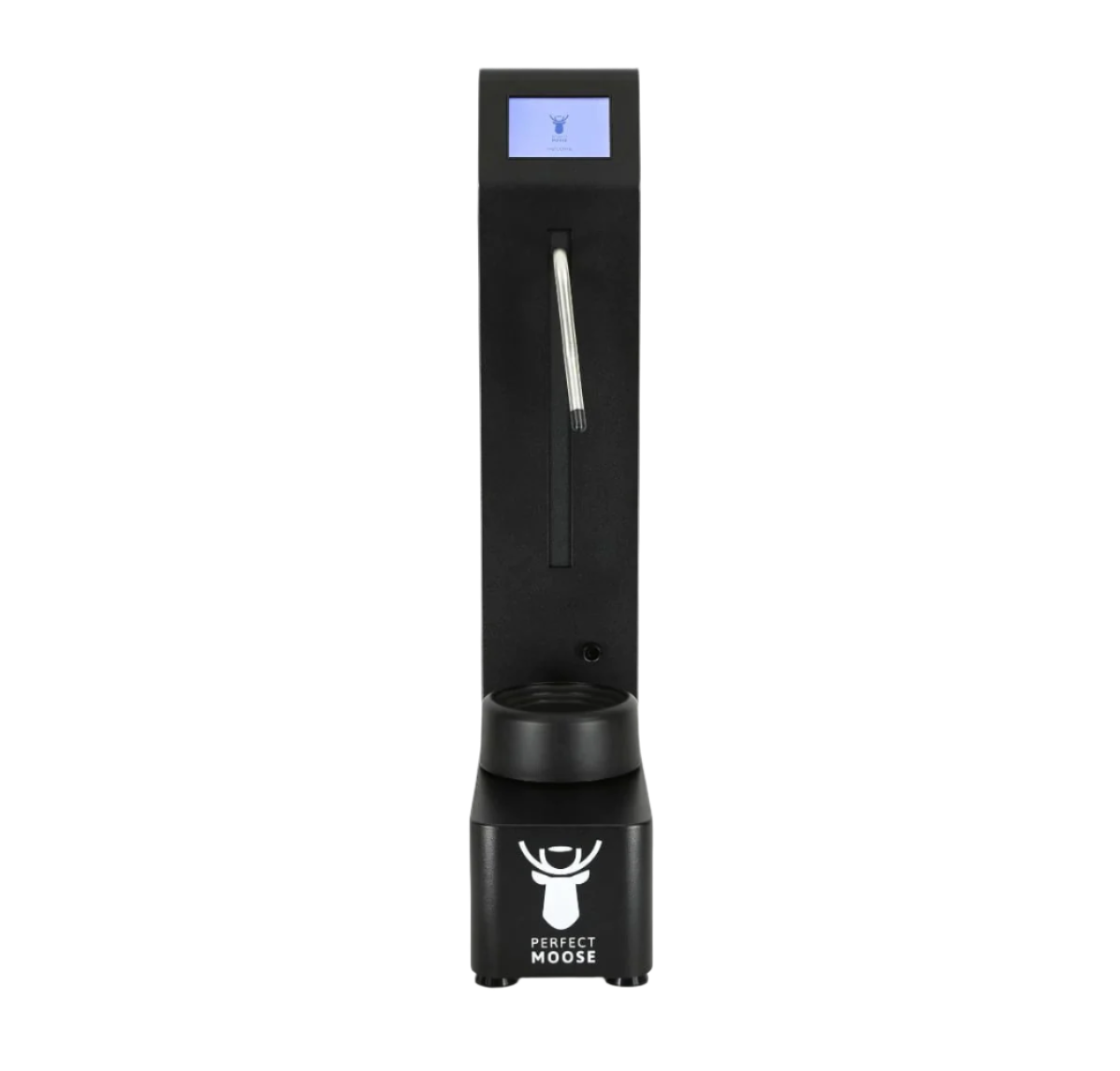 Front view of Perfect Moose Automatic Milk Steamer Greg 