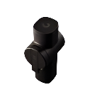 Angled top image of black variant Pietro Pro Manual Coffee Grinder