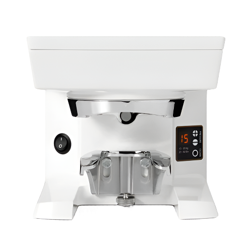 PUQpress M2 (Gen 5) Automatic Coffee Tamper for Mythos 1, 2, & R Grinders by Victoria Arduino Nuova Simonelli