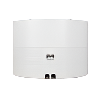 Rear view of Puqpress M4 white automatic tamper showing power connection and ventilation