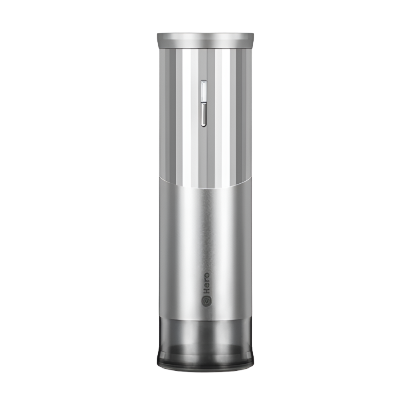 Silver variant of ZeroHero RUI Portable Electric E-Grinder