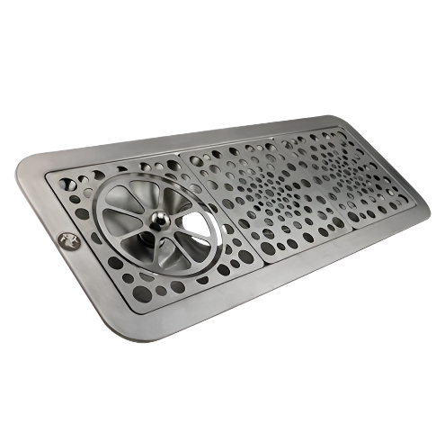 Rhino Pitcher Rinser 600 mm – stainless steel drip tray overview for barista counters