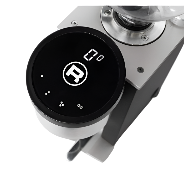 Close-up image of control panel of Rocket Espresso Faustino Espresso Grinder