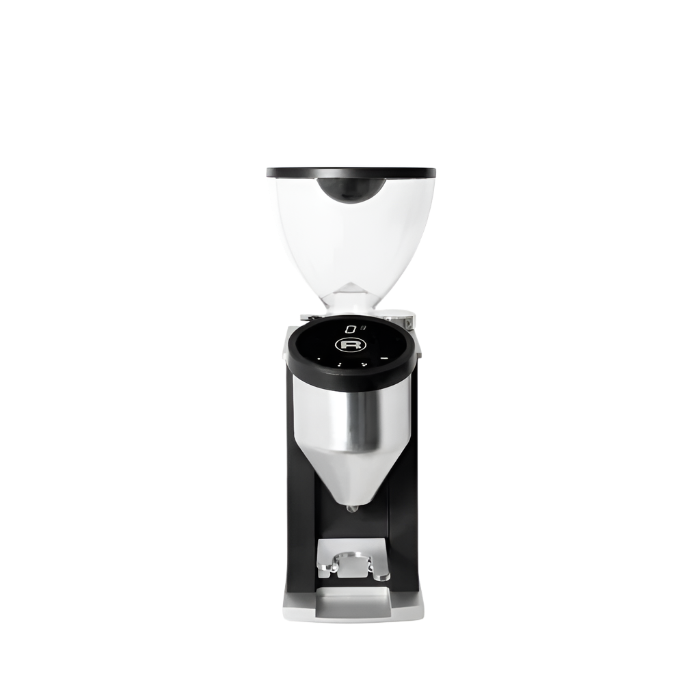 Front image of black variant Rocket Espresso Faustino Espresso Grinder