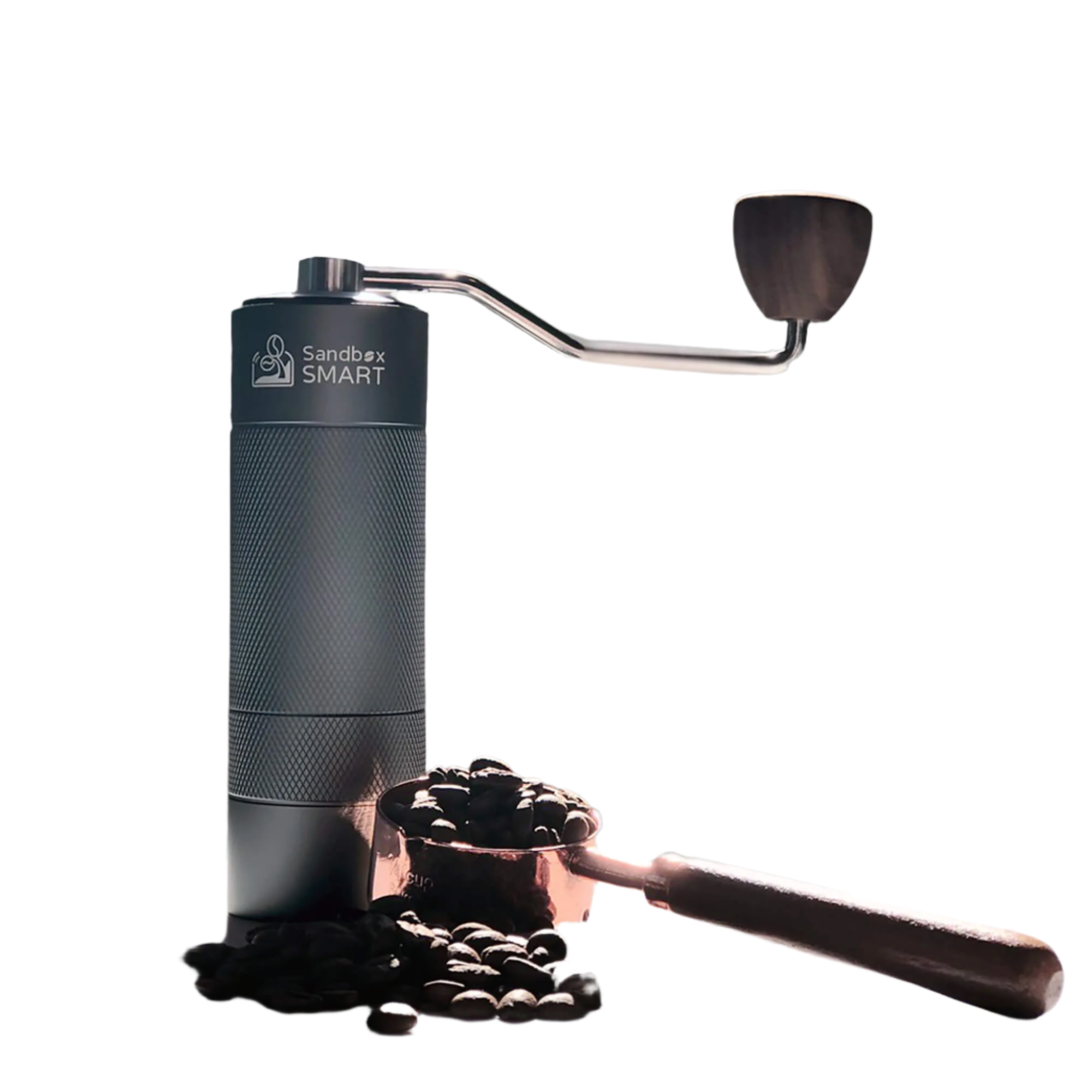 An image of Sandbox Smart G1 Coffee Grinder with portafilter