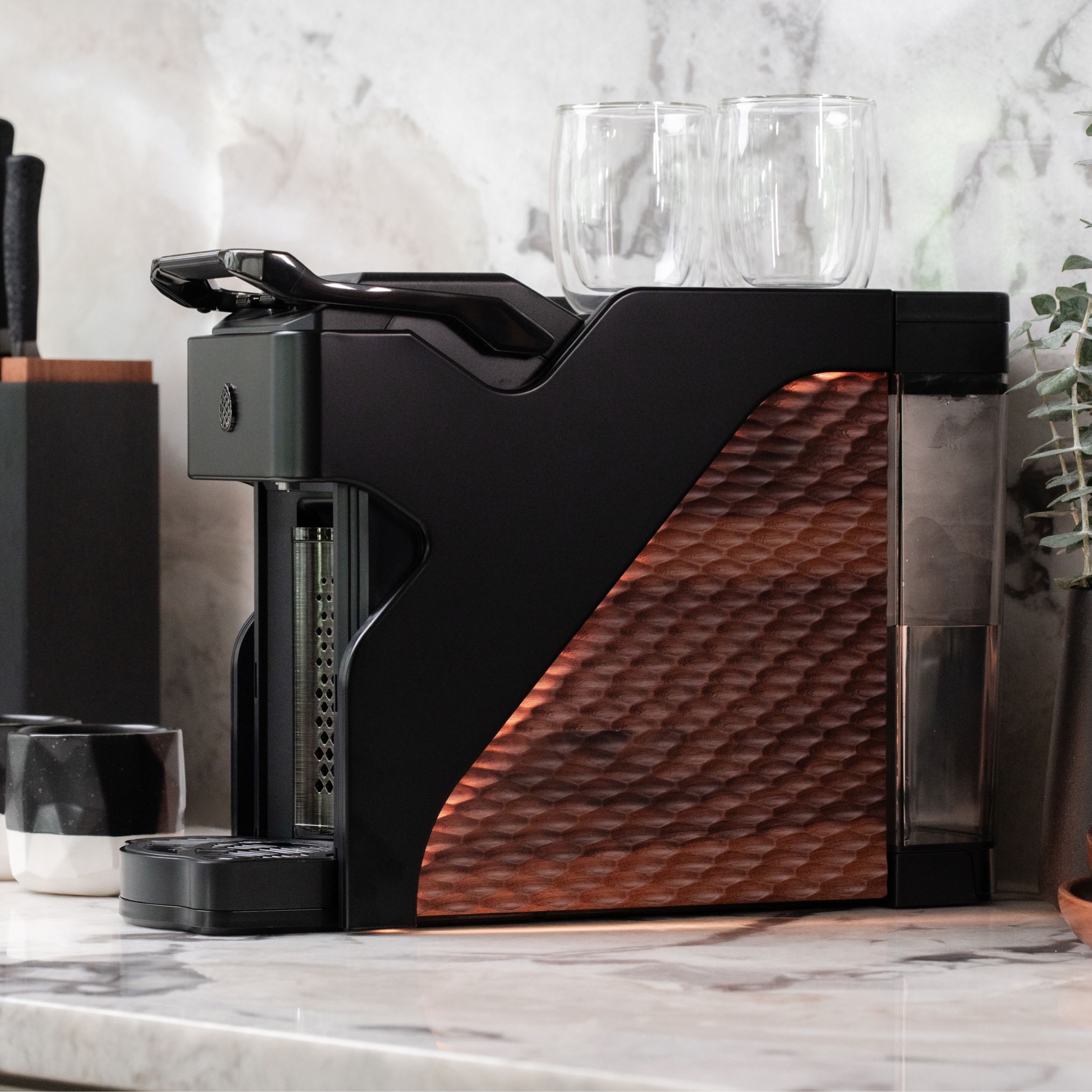 Milton Coffee Line1 Nespresso Compatible Brewer - Satin Black & Grain