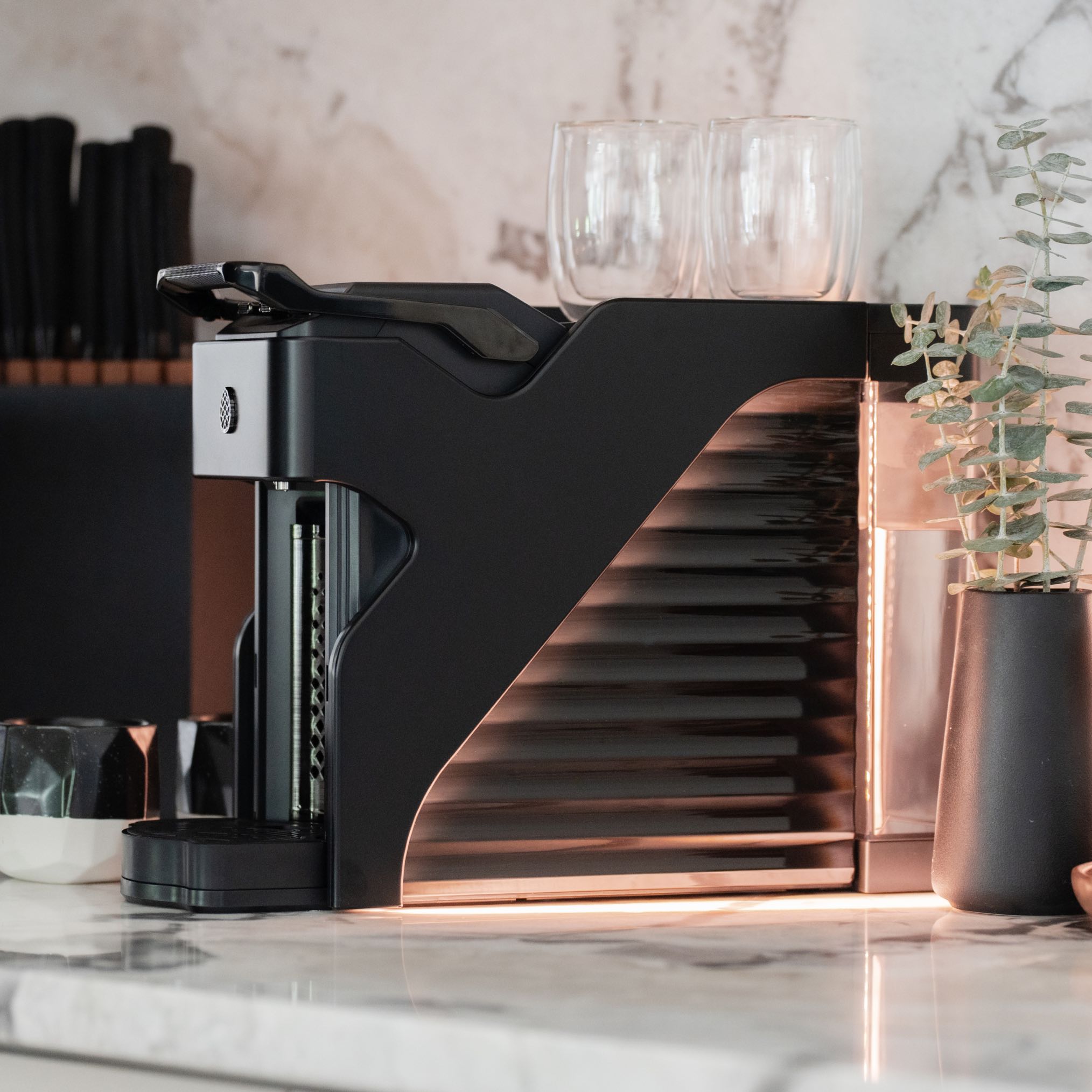 Milton Coffee Line1 Nespresso Compatible Brewer - Satin Black & Onyx