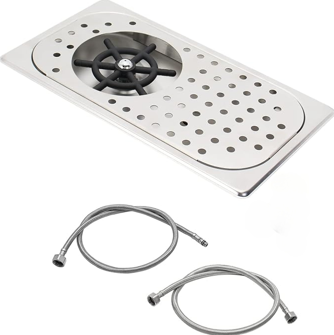ACG Pitcher and Rinser, Drain and Drip Tray Stainless Steel