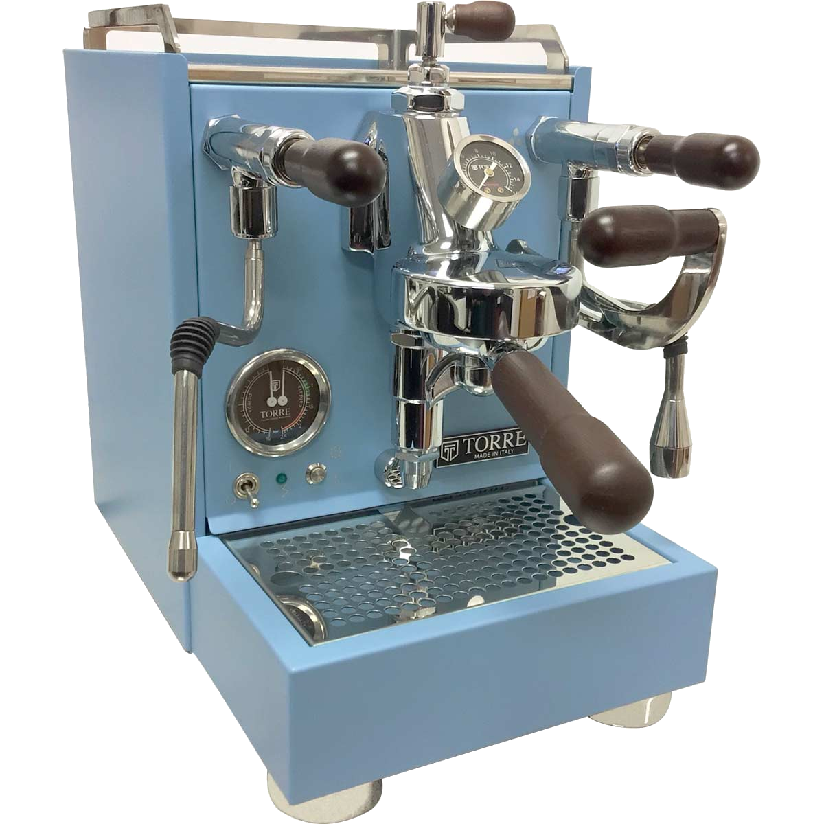 Light Blue Variant Torre Luigino w/ Flow Control Espresso Machine