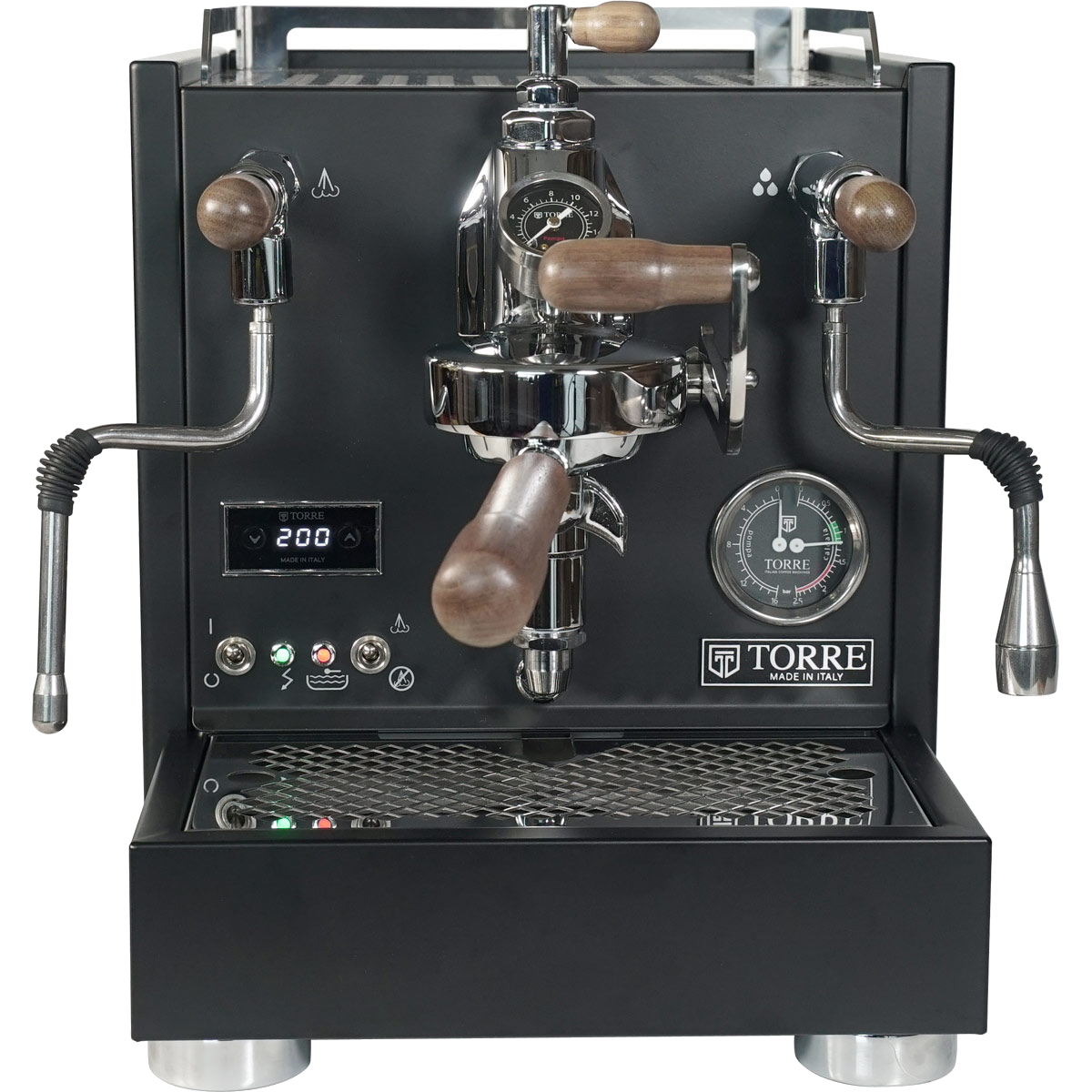 Black Variant Torre Mariuccia Espresso Machine with Flow Control 