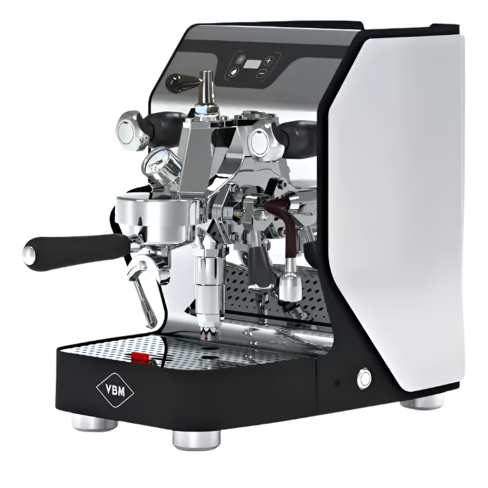 Left Angle Image of VBM Domobar Junior Digital HX Espresso Machine in Black 