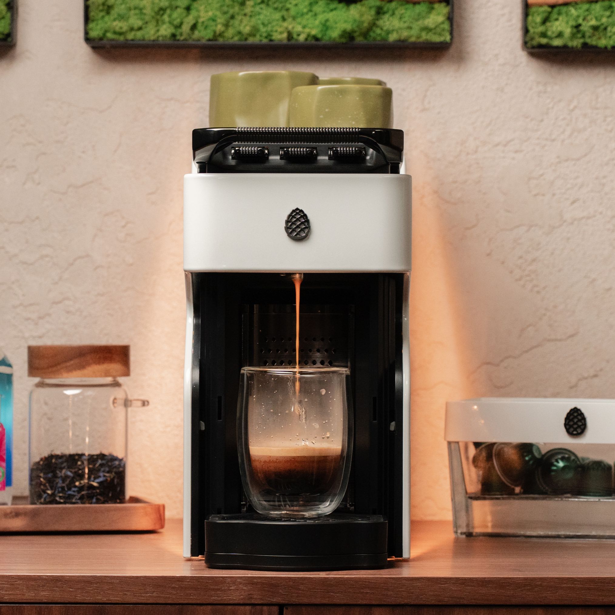 Milton Coffee Line1 Nespresso Compatible Brewer - Glacier & Onyx