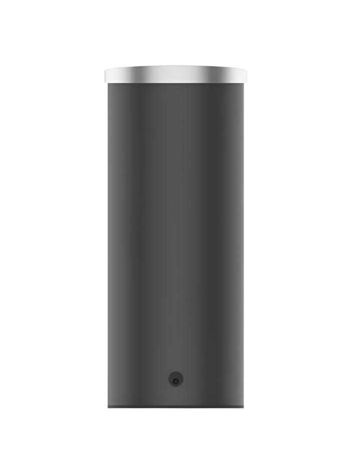 Rear view of Cinoart PT2 black automatic coffee tamper with power connection