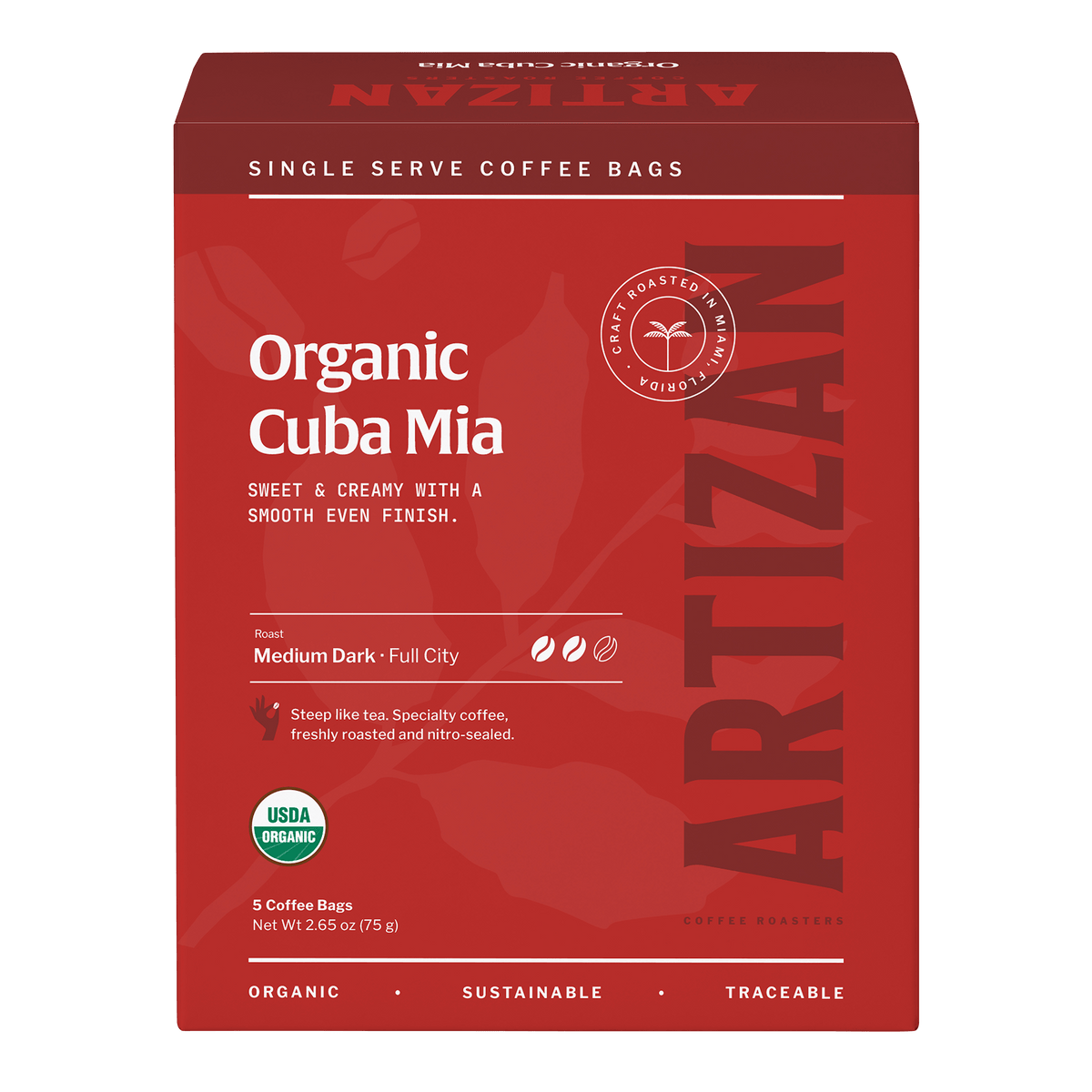 Cuba Mia single-origin specialty coffee singles 5-pack