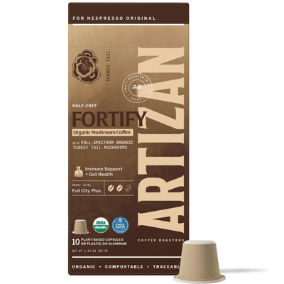Organic Mushroom Turkey Tail - Half-Caff Espresso