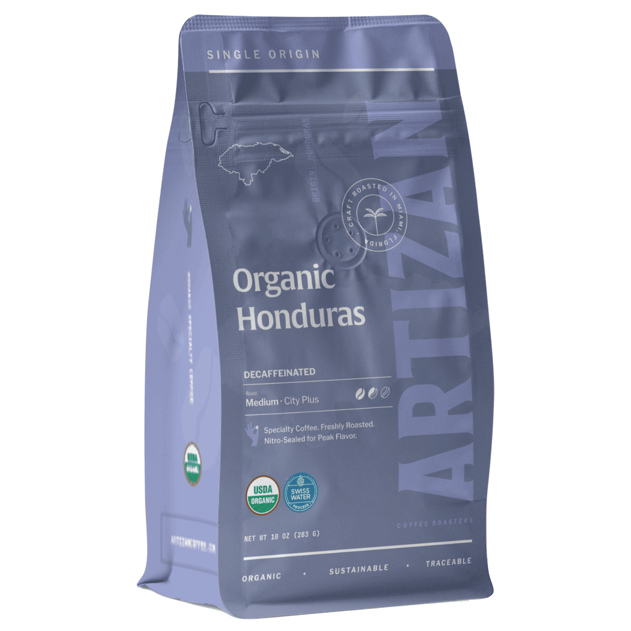 artizan organic Honduras Decaf organic whole bean coffee 3D