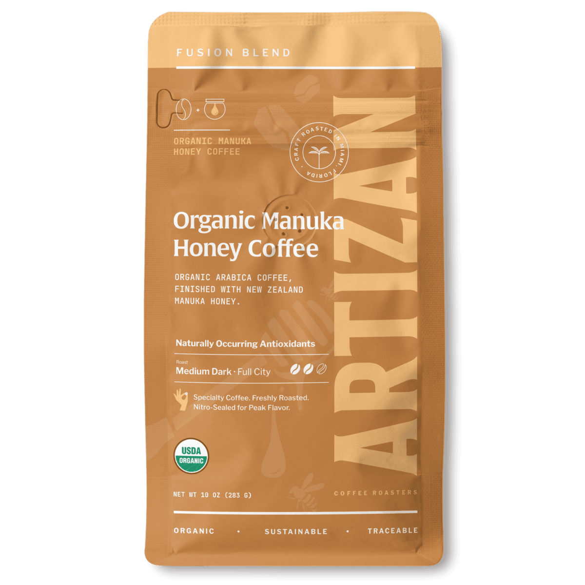 Manuka Honey Coffee Rx – Organic Arabica with Manuka Honey