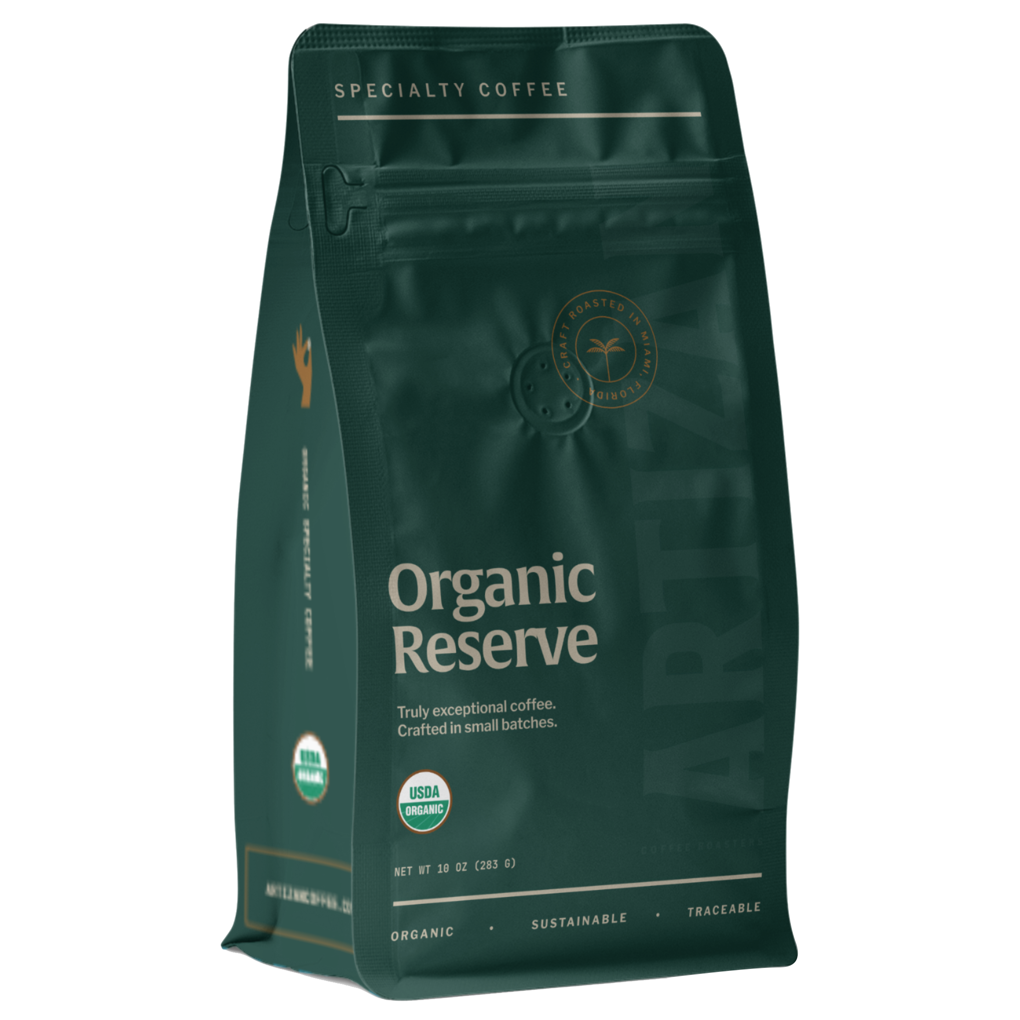 artizan organic reserve organic whole bean coffee 3D