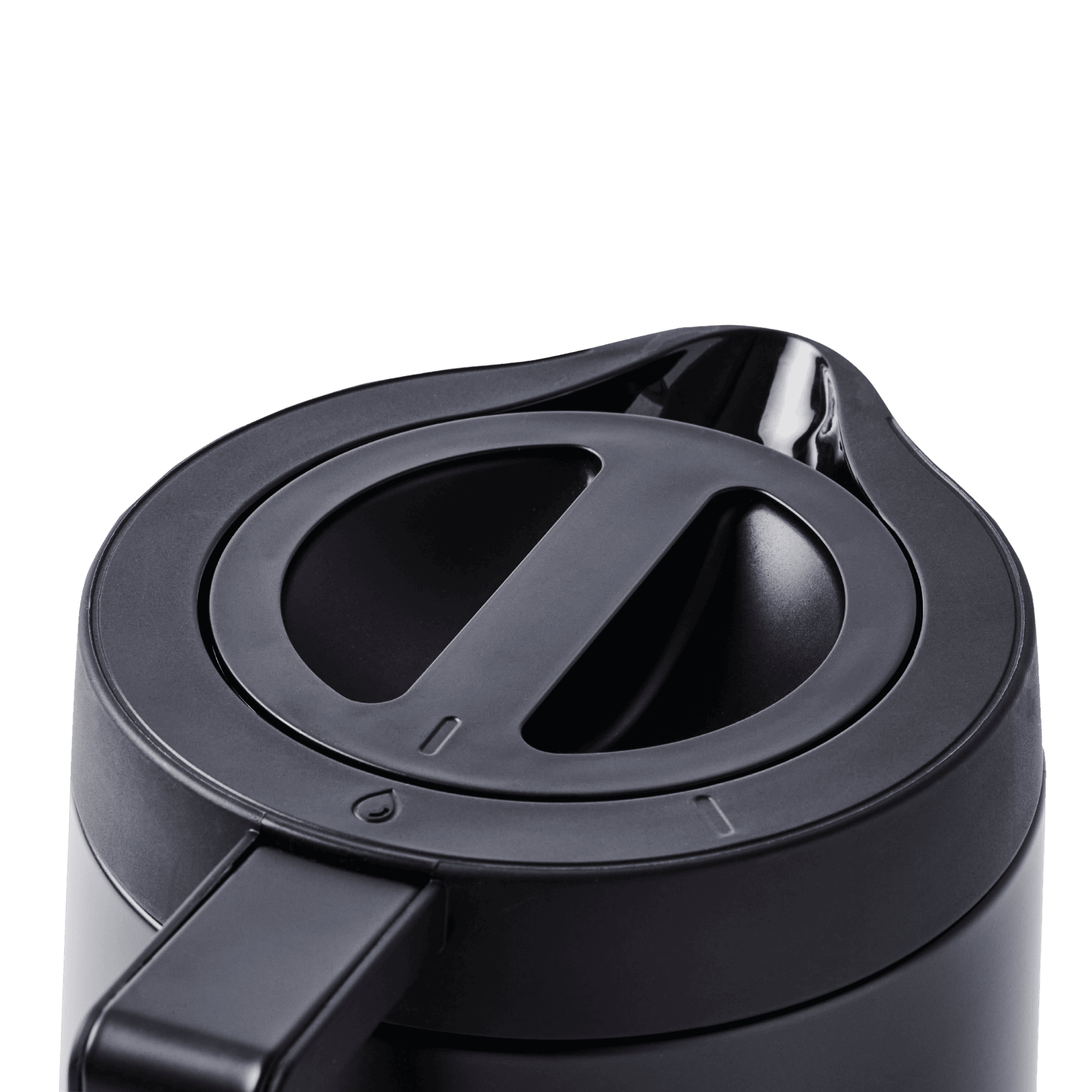 Ratio Six Coffee Machine by Ratio coffee machine in matte black with circular control dial detail