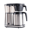 Bonavita Connoisseur 8-Cup One-Touch Drip Coffee Brewer with stainless steel thermal carafe, three-quarter angle view, SCA Certified