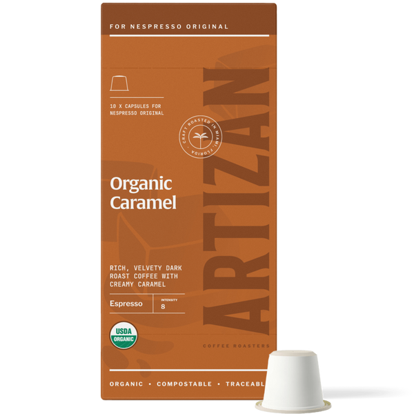 その他 caramel Organic Caramel Flavor Nespresso Capsules for Original Machines