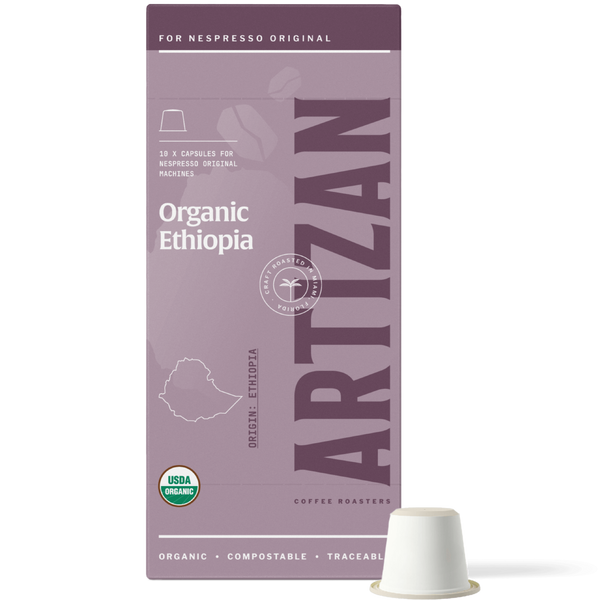 Organic Ethiopia Nespresso Capsules for Original Machines - USDA