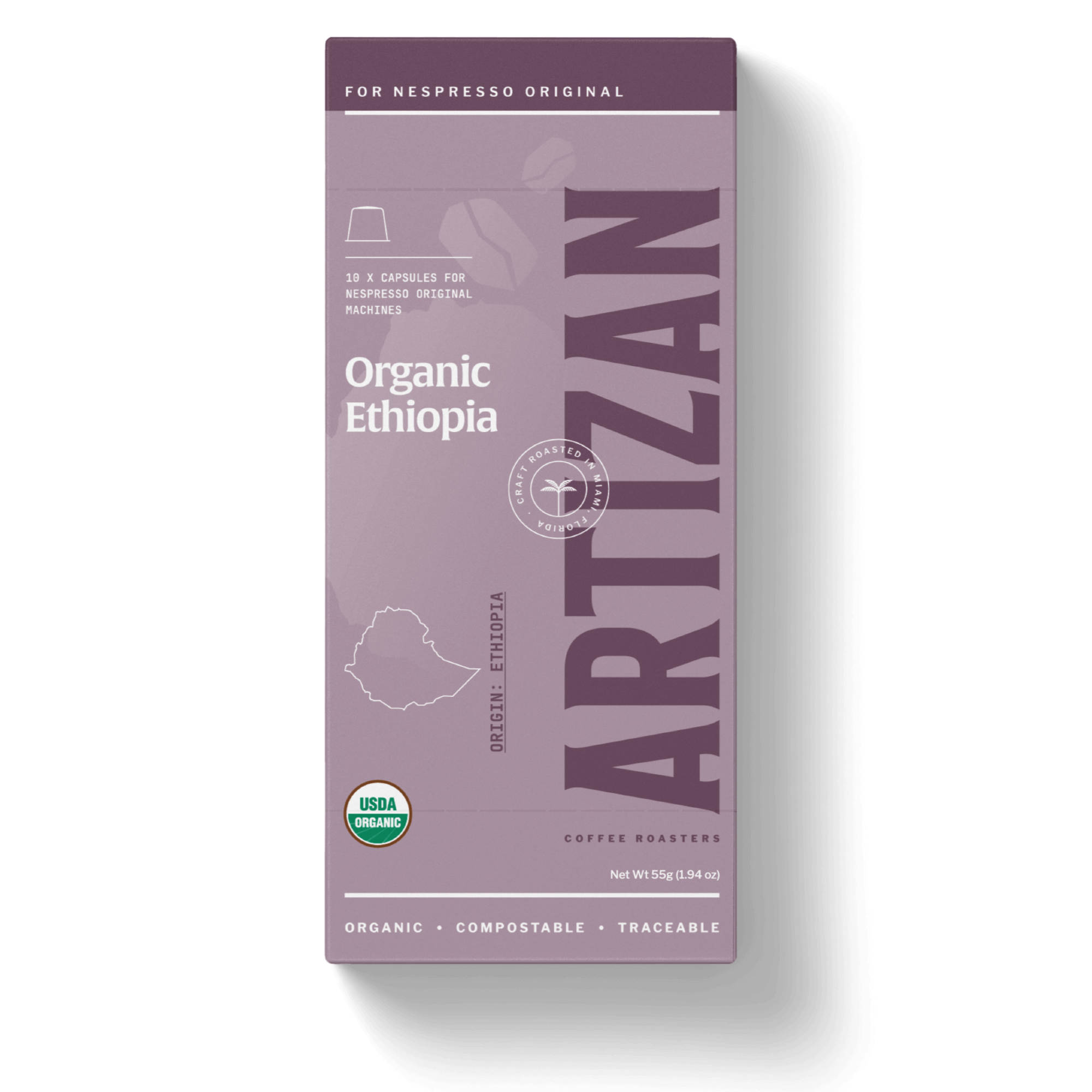An image of Organic Ethiopia Packaging. 