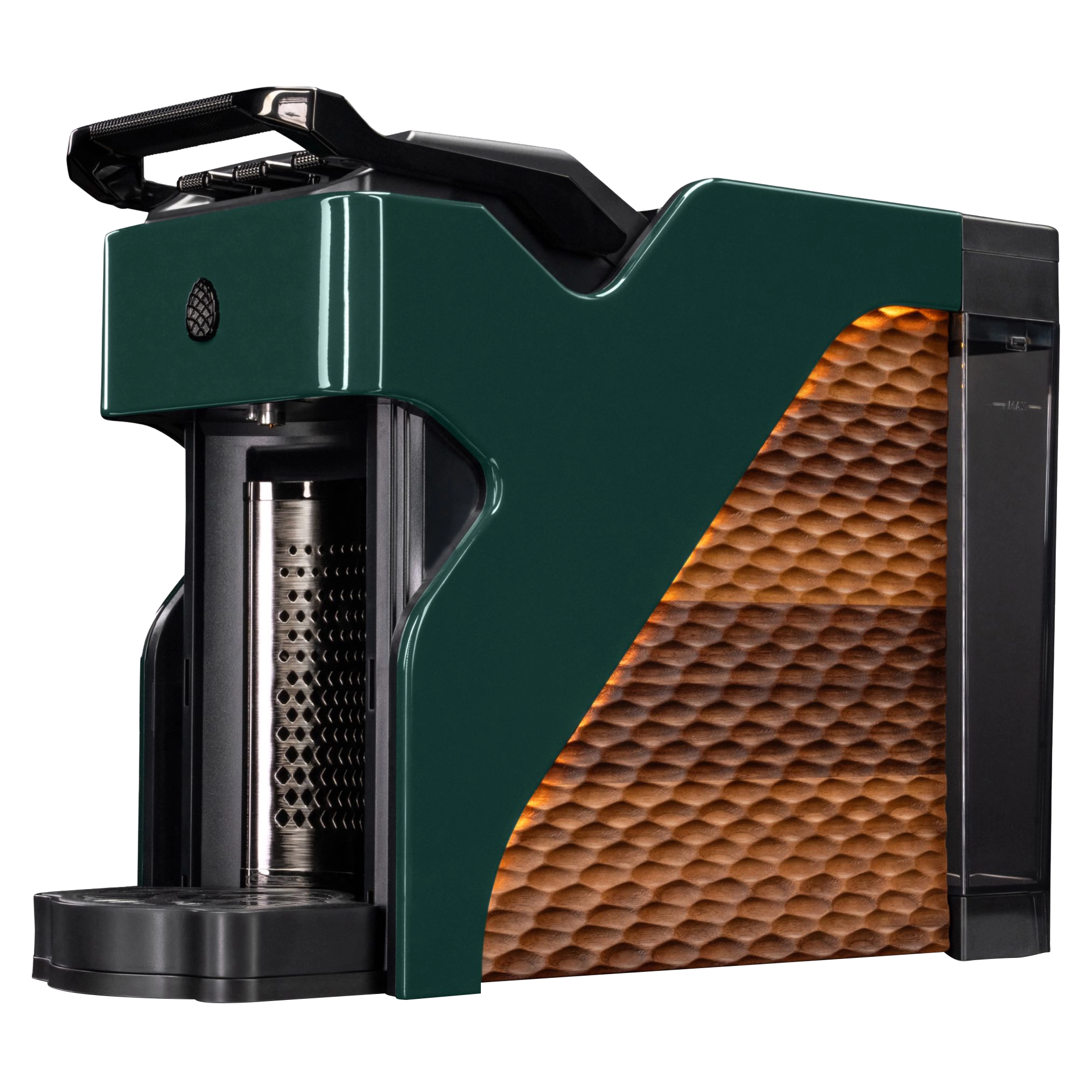 Milton Coffee Line1 Nespresso Compatible Brewer in Evergreen & Grain – three-quarter view