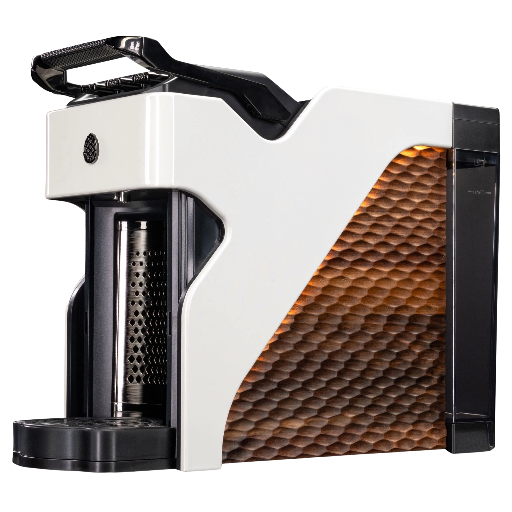 Milton Coffee Line1 Nespresso Compatible Brewer in Glacier & Grain– three-quarter view