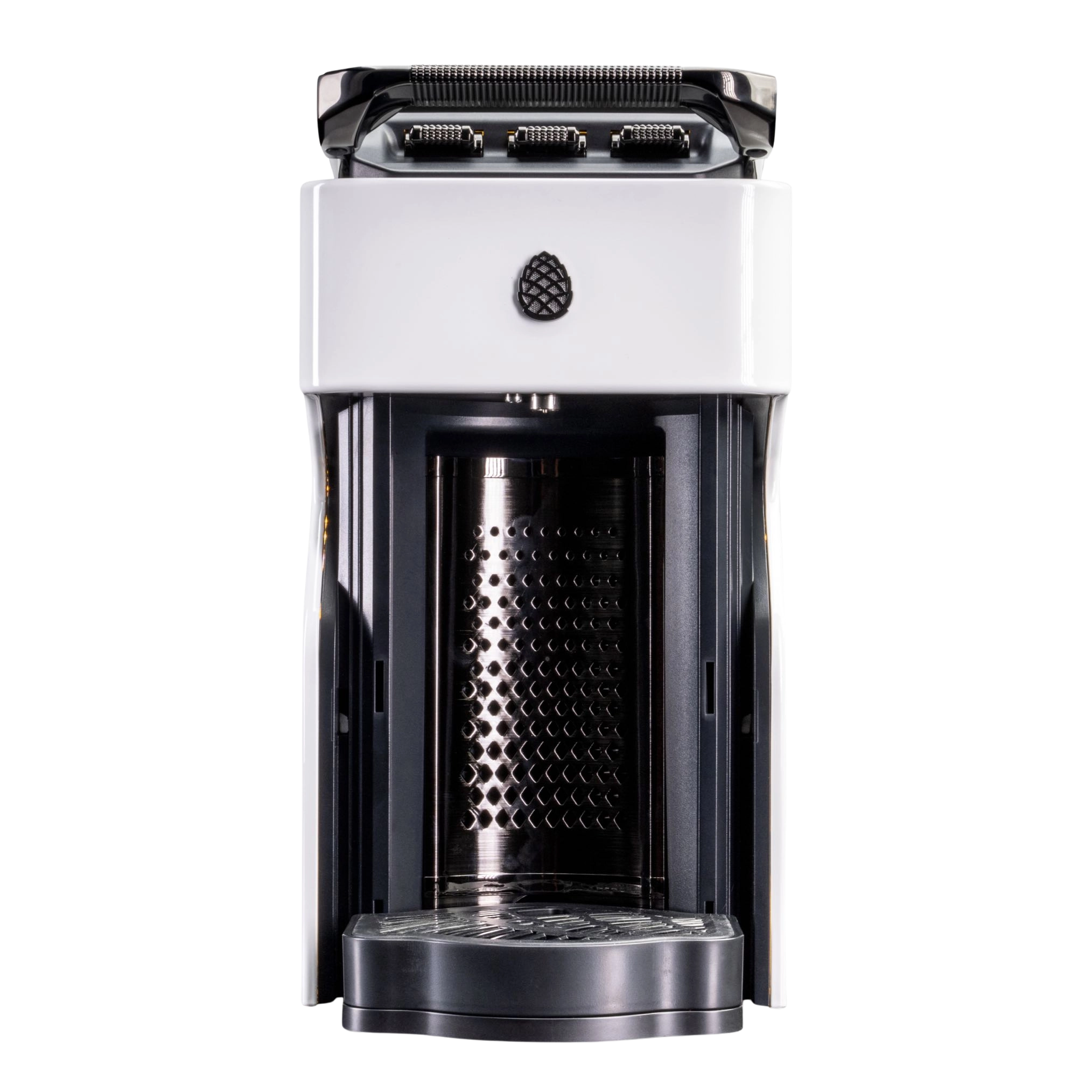 Milton Coffee Line1 Nespresso Compatible Brewer in Glacier & Onyx– front view