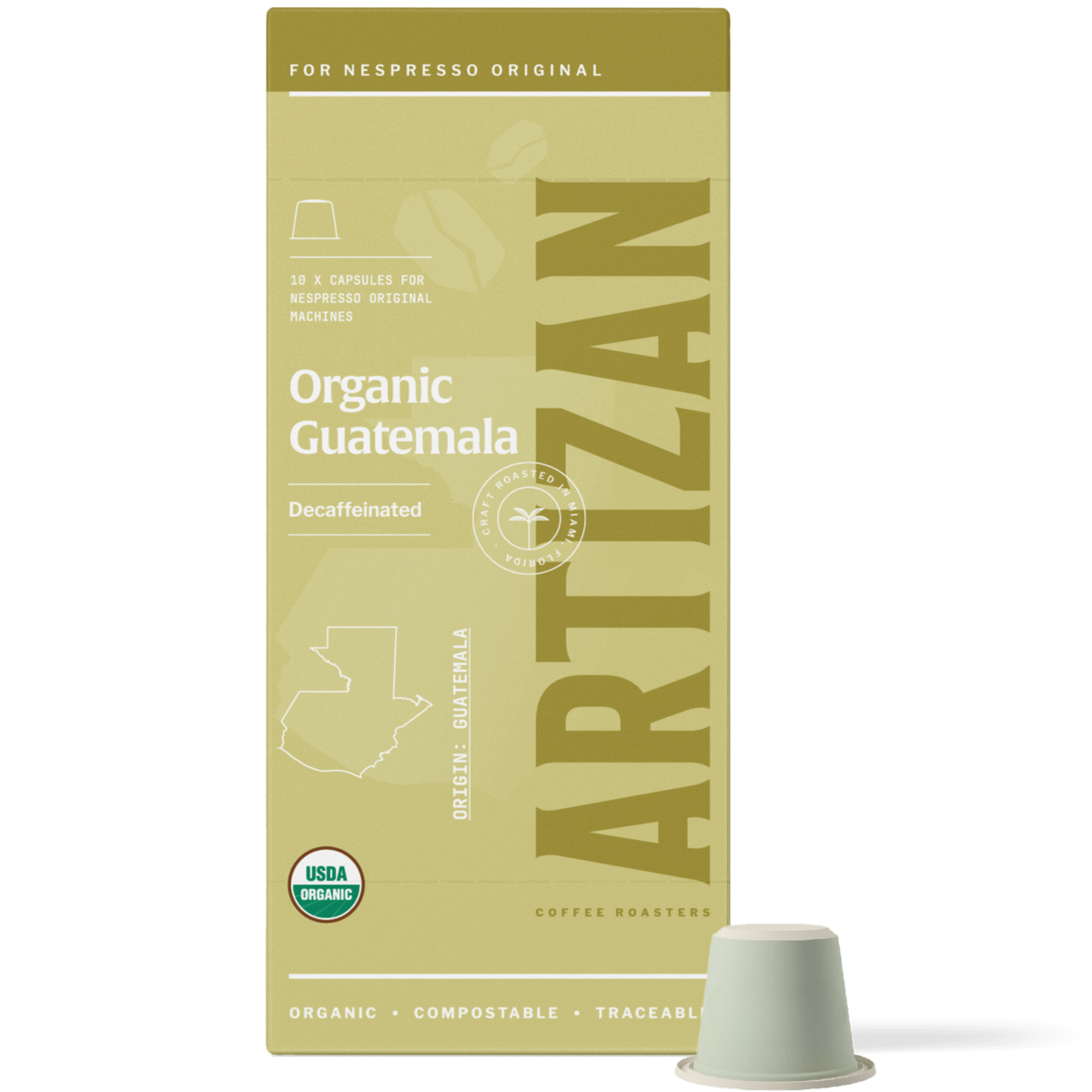 Organic Guatemala Decaf Nespresso Capsules for Original Machines