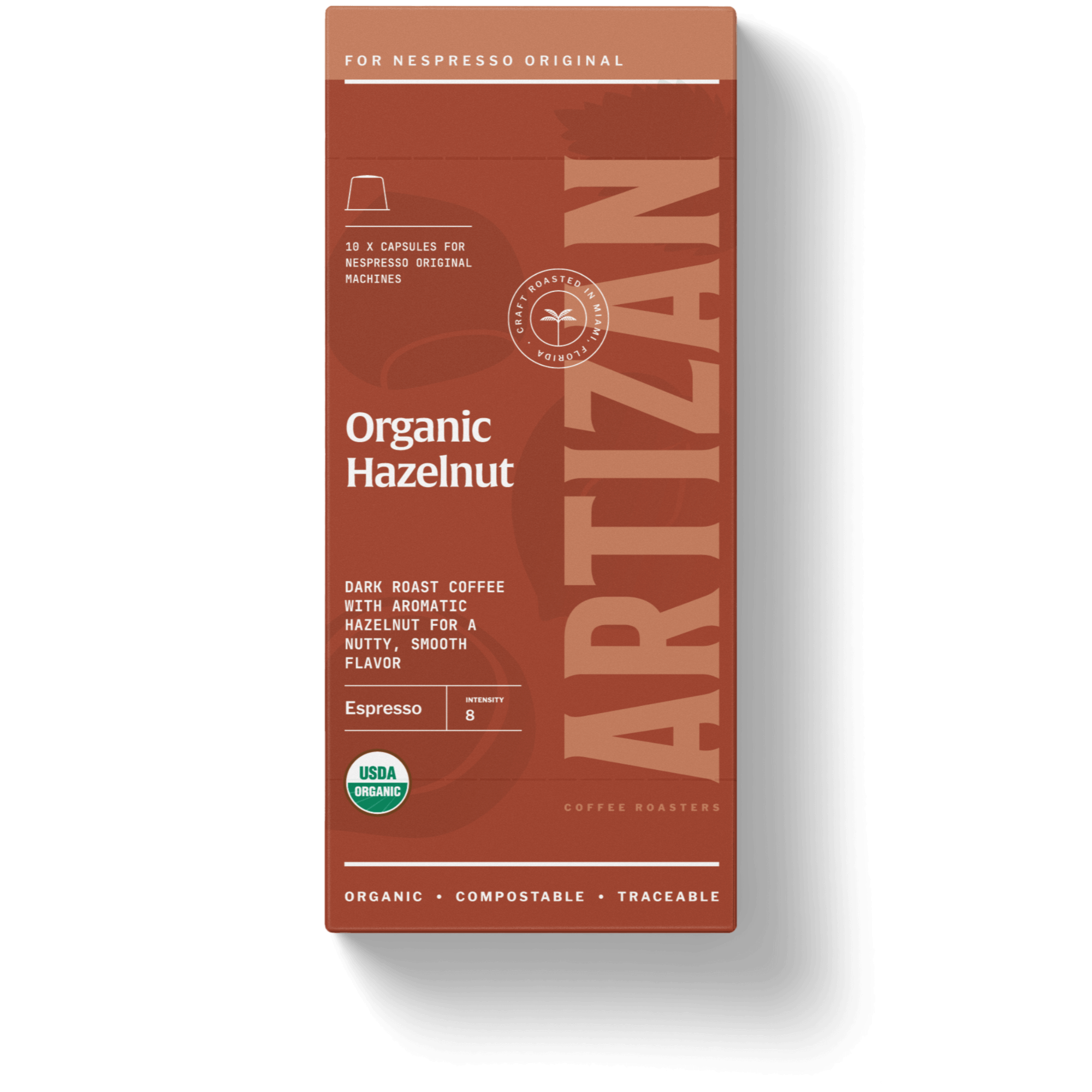 An image of Organic Hazelnut Packaging. 