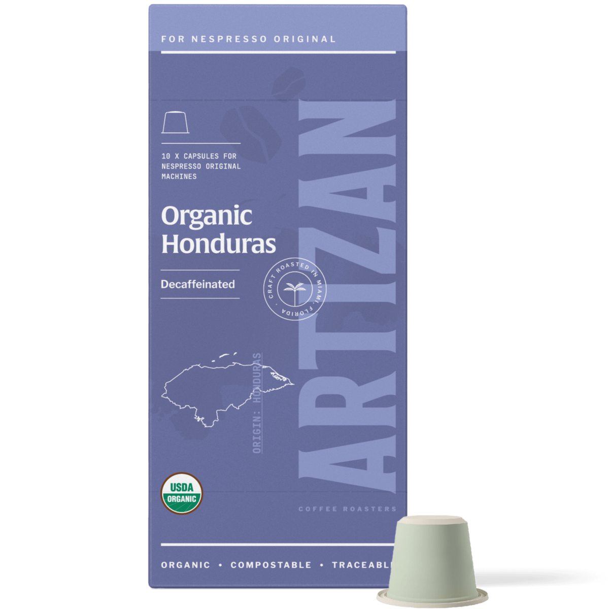 Organic Honduras Decaf Nespresso Capsules for Original Machines