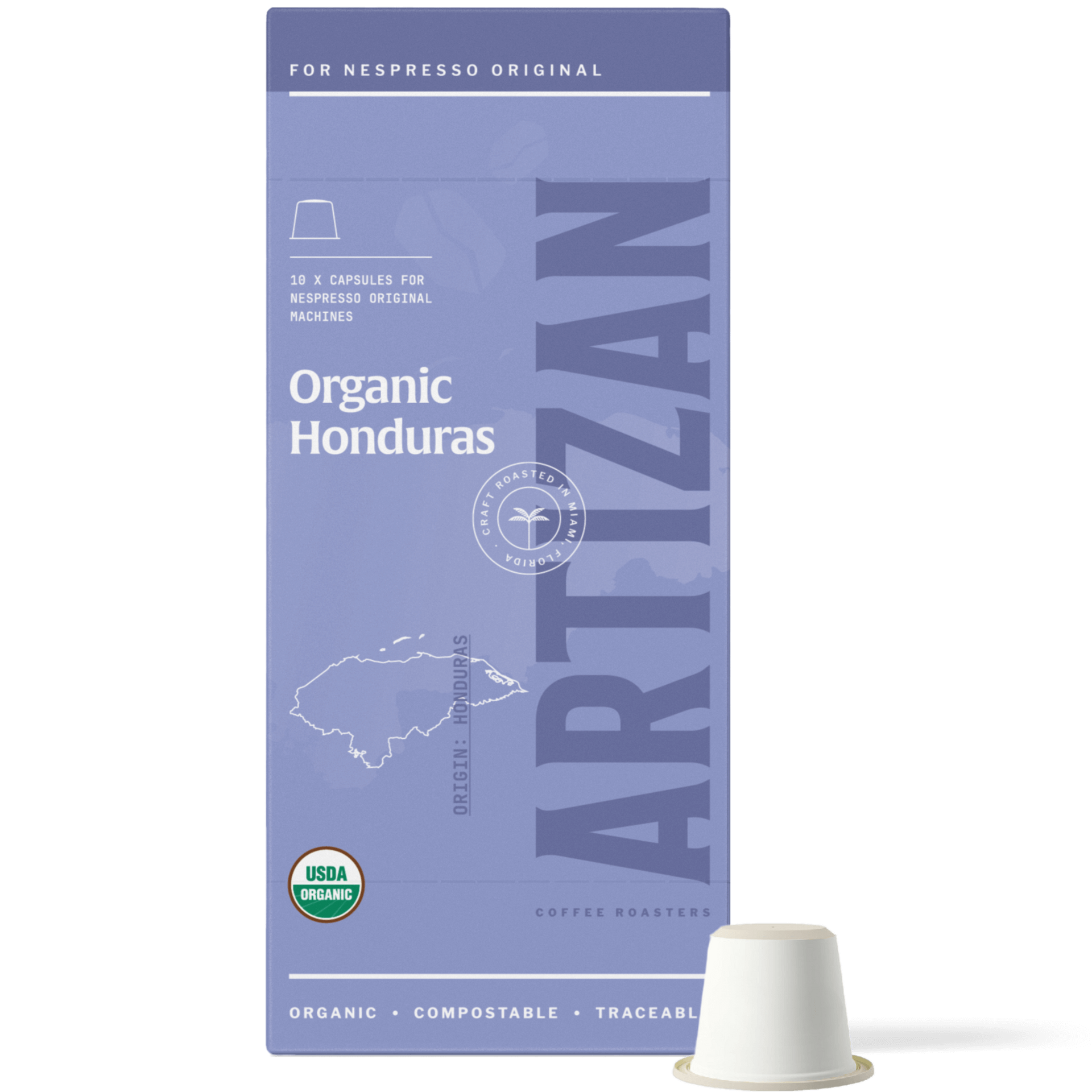 Organic Honduras Nespresso Capsules for Original Machines - USDA