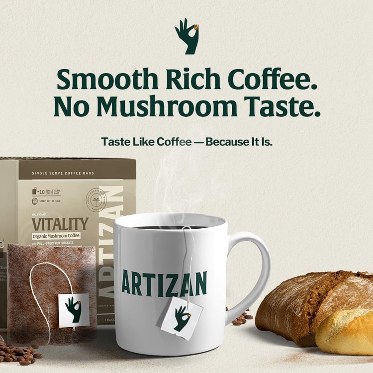 Organic Mushroom Coffee Sachets Espresso - No Mushroom Taste