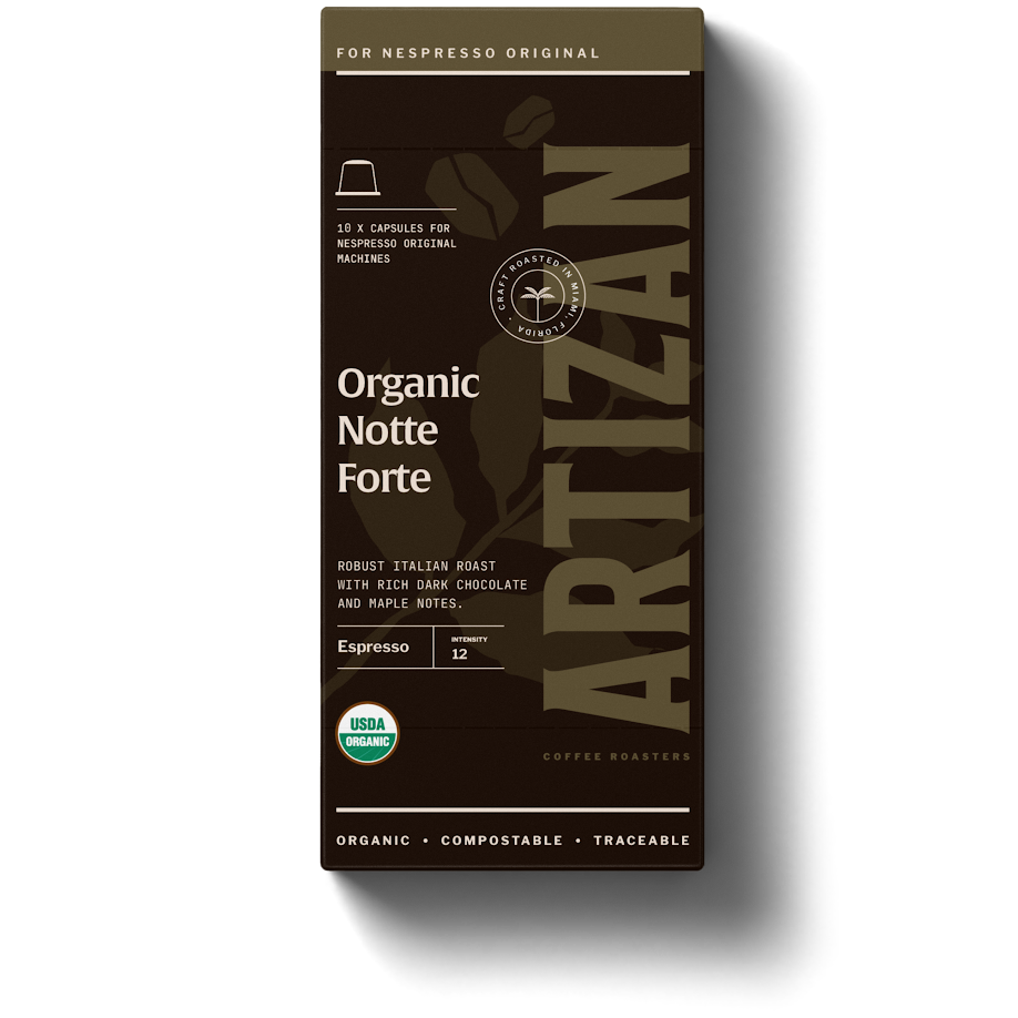 Front Image of Notte Forte Packaging.
