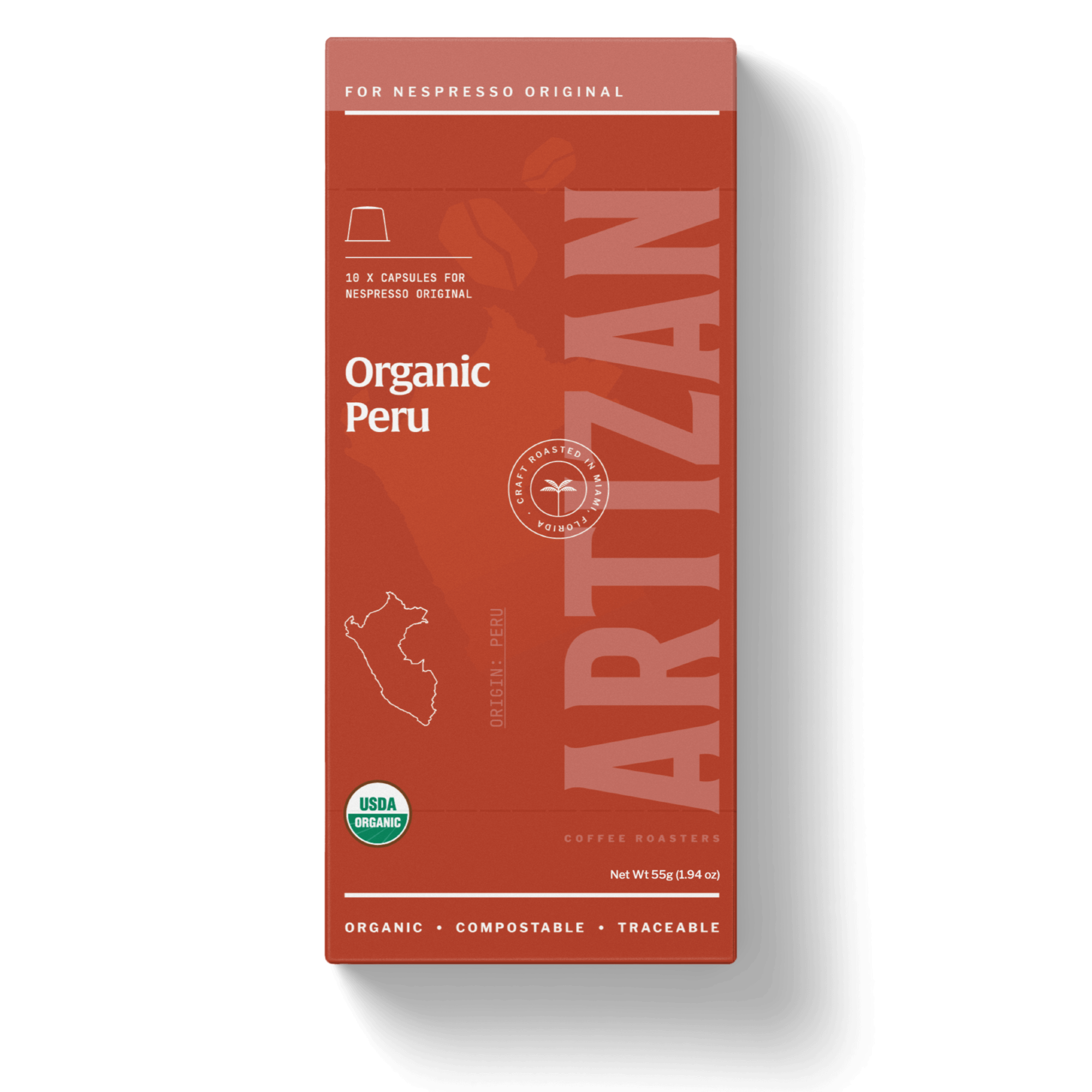 An image of Organic Peru Packaging. 