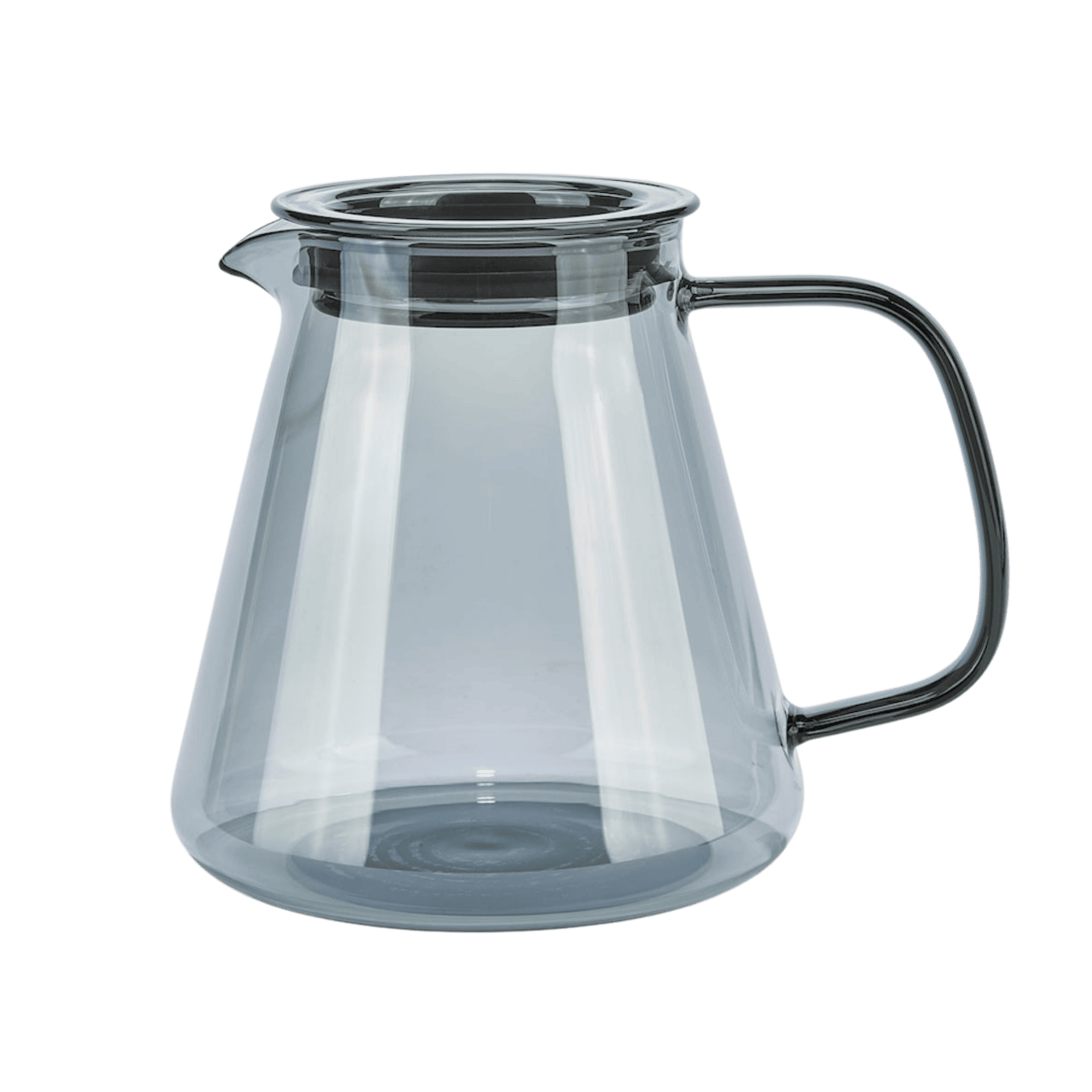 Ratio Four Coffee Machine by Ratio with black accents and clear glass carafe—cylindrical pour-over style
