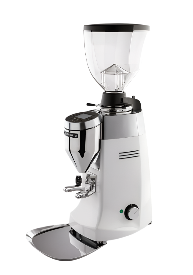 Pure White Variant Mazzer Robur S Electronic