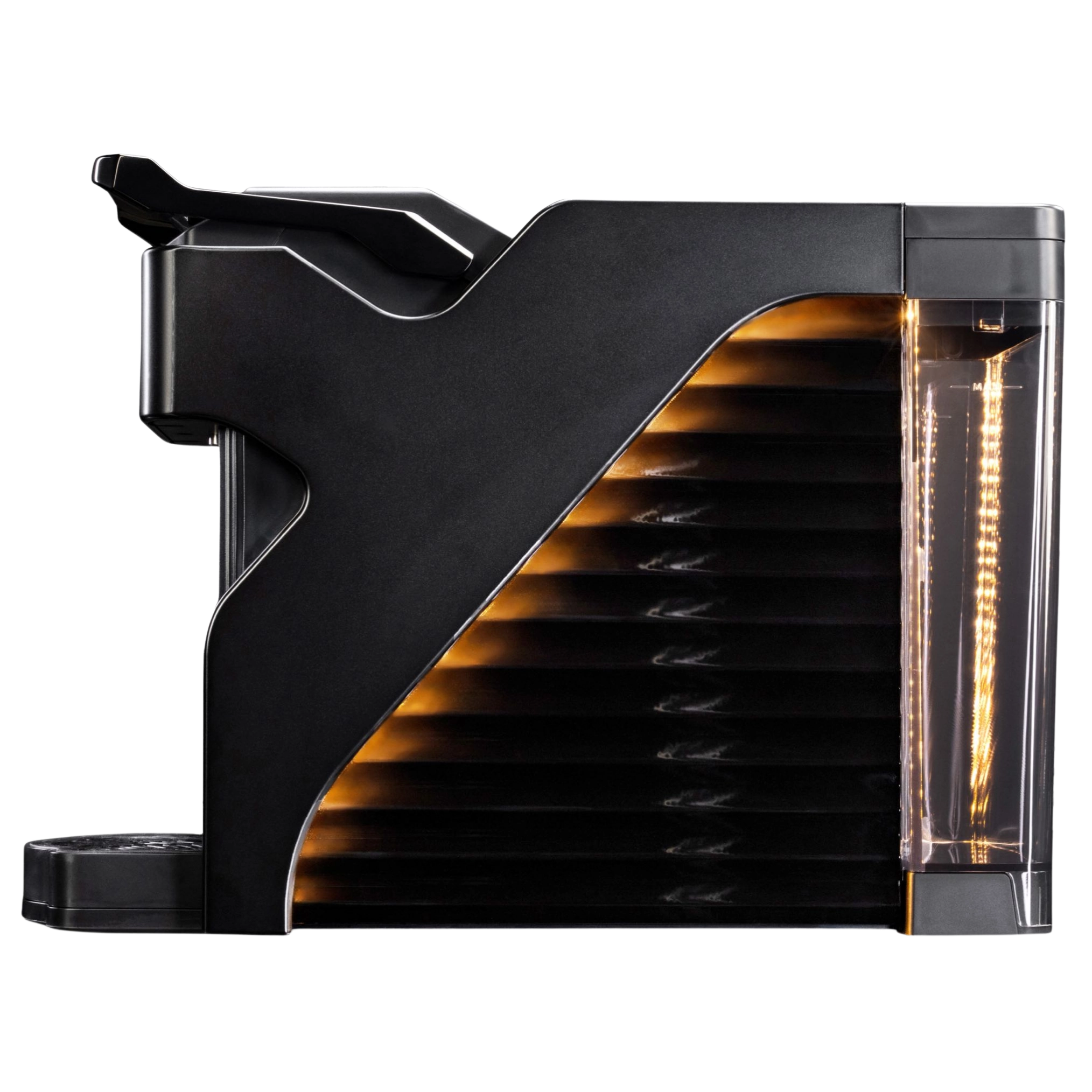 Milton Coffee Line1 Nespresso Compatible Brewer in Satin Black & Onyx – side view