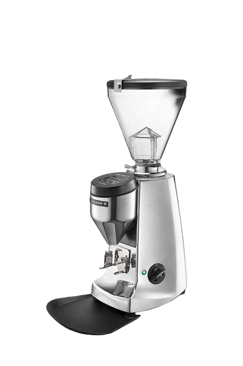 Polished Aluminum Variant Mazzer Super Jolly V Up Electronic